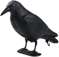 Vente directe usine : Leurre d'oiseaux corbeau noir de simulation pour chasse, dissuasif pour oiseaux, accessoire de chasse extérieur
