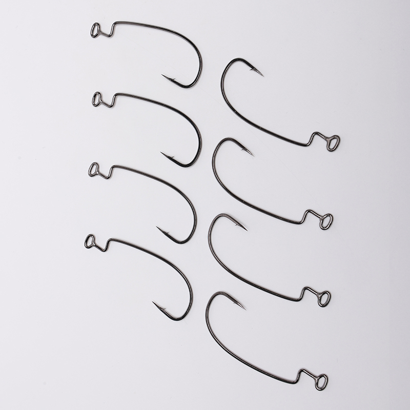 Offset Worm Hook Wide Barbed Crank