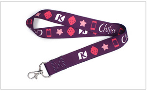 Cordon de cou amovible pour téléphone portable, style long, large bande en polyester, motif personnalisé, lanière à crochet unisexe - Product Image 6