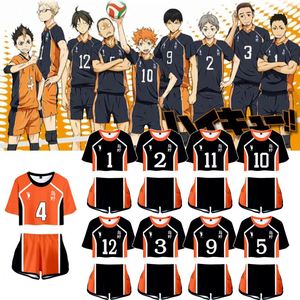 Camiseta Haikyuu Extra Grande de Poliéster 6XL, Unisex, Talla Grande, Disfraz de Anime, Conjunto de Camiseta y Pantalones Cortos de Verano, Uniforme Haikyuu - Product Image 2