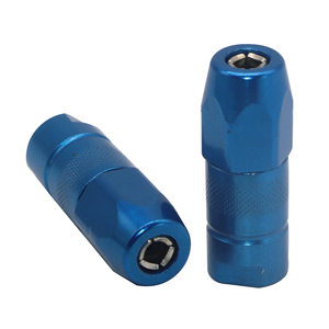 Coupleur de pistolet à <span class=keywords><strong>graisse</strong></span> hydraulique SYD haute pression 1/8pt <span class=keywords><strong>Pressol</strong></span> Allemagne 4 mâchoires en acier bleu zingué 46mm 15mm hexagonal - Product Image 2