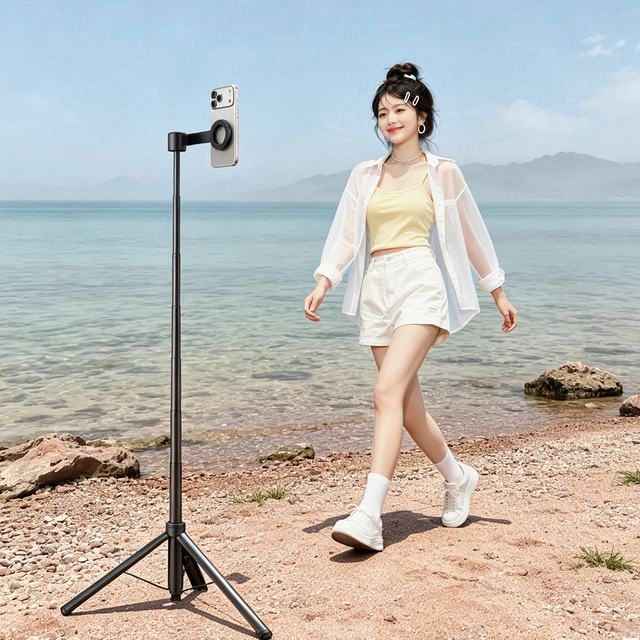 Wholesale Y30 Selfie Stick Magnetic Tripod Stand 1.8M Extendable Phone Holder with Wireless Remote for Outdoor Live Streaming