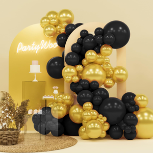 Quality Manufacturers China Graduation Reusable <b>Decor</b> Inflatable Black Gold Party <b>Decorations</b> Party <b>Balloons</b> Garland Arch Kit - Product Image 1