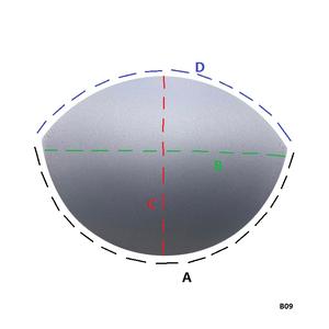 スポンジフォームカップクイックドライ白ヌード縫いブラカップ取り外し可能ブラジャーパッドビキニ用 - Product Image 1