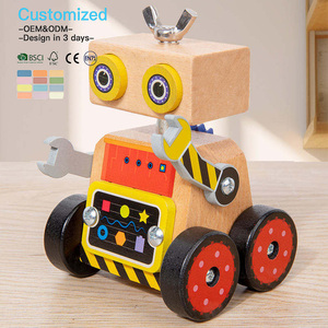 Juguete Educativo de Madera Montessori EDULAND OEM ODM, Robot de Ensamblaje para Preescolares, Juego de Aprendizaje para Coordinación Mano-Ojo - Product Image 2