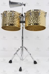 OEM Rose Gold Metal Latin <strong>Timbales</strong> Drumhead with Adjustable <strong>LP</strong> Lugs and Customizable Features - Product Image 4