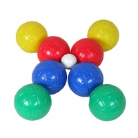 Vente chaude : Ensemble de boules de pétanque en plastique certifiées ROHS avec logo personnalisé
