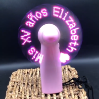 Kipas Pendingin Udara Mini LED Genggam yang Dapat Disesuaikan, Baterai Dapat Diganti, Logo yang Dapat Dipersonalisasi untuk Penggunaan Rumah Tangga dan Hotel