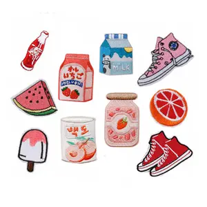 Self-adhesive Embroidery Badge Cartoon Images Sticker Widely Used Accessories Clothes Bag Decoration Patch Sticker