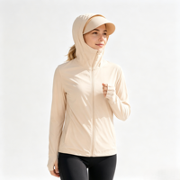 Veste de soleil anti-UV UPF 50+ unisexe, softshell légère et douce, respirante et élastique, ajustable, pour l'été et l'automne