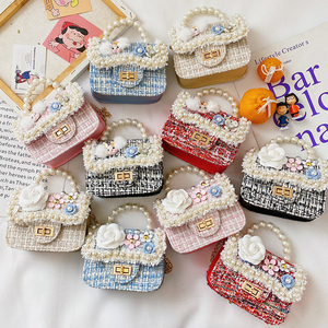 Girl cartoon bunny crossbody <b>bag</b> princess pearl handbag children's shoulder <b>bag</b> coin purse candy <b>bag</b> mini <b>bag</b> - Product Image 1