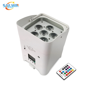 Sailwin uplights pin không dây 6*18W rgbwa + UV DJ Sân khấu Backdrop mệnh <span class=keywords><strong>uplight</strong></span> cho tiệc cưới dẫn mệnh ánh sáng với trường hợp chuyến bay - Product Image 4