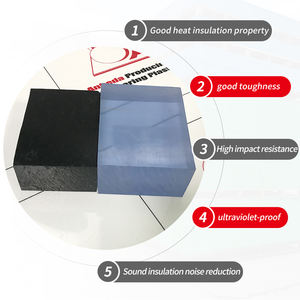 Plaque en polycarbonate pour toitures, panneau publicitaire en plastique polycarbonate solide 1x2m, haute résistance aux chocs, plaque PC transparente - Product Image 3