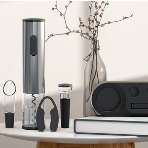 Tire-bouchon électrique à piles, ouvre-bouteille automatique, kit d'ouvre-<span class=keywords><strong>vin</strong></span> rouge électrique, coupe-capsule, accessoires de cuisine professionnels - Product Image 2