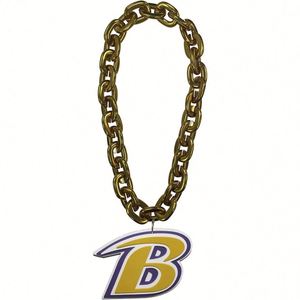 NCAALouisville Cardinals Team Fan Chain Necklace Custom Logo Multi-Layer Foam Oversized Promo <b>Lanyard</b> - Product Image 3