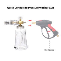 Pistolet de lavage de voiture détachable en plastique PA, lance à mousse de haute qualité pour nettoyeur haute pression, nettoyage automobile