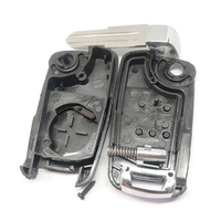 Coque de clé de voiture à 3 boutons avec lame gauche, boîtier de remplacement pour télécommande de voiture