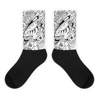 Chaussettes Impossibles # 2 paires de chaussettes quotidiennes sportives blanches antidérapantes thermiques jetables 60% Nylon 22% Coton 18% Spandex Sublimation Numérique