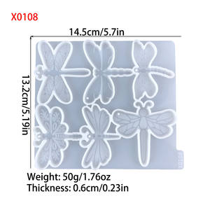 Molde de Silicona Hecho a Mano Kingnoo, Molde de Fundición de Forma Irregular, Estilo DIY, Adornos Decorativos, Herramientas para Pasteles, para Hacer Resina - Product Image 3