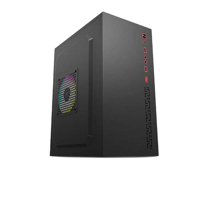 Factory Direct Full Tower ATX Form Factor Steel Computer Case with Fan Small Desktop DIY OEM/DOM Shell Business Office in Stock