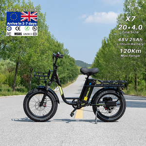 Bicicleta Eléctrica X7 de 20 Pulgadas en Stock en la UE, Largo Alcance, Alta Velocidad, Neumáticos Anchos, Batería de 48V 25Ah, Motor sin Escobillas de 250W, X7 X7 - Product Image 4