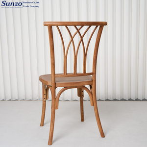 Sedia Cross Back in Plastica Stile Antico Impilabile per Matrimoni, Ristoranti, Feste ed Eventi - Product Image 4