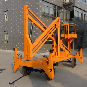 Nacelle élévatrice mobile diesel pliable Huize 200 kg, 8,5 m, 10 m, 12,5 m, 13,5 m, type araignée, à manivelle - Product Image 4