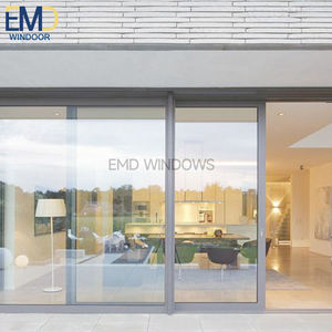 Puerta Corredera Elegante con Vidrio Transparente para Espacios Abiertos - Product Image 6