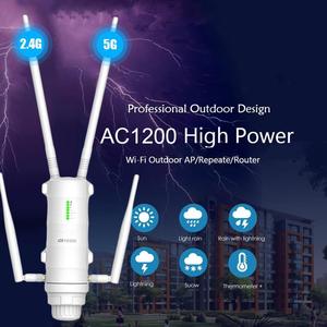 AC1200 Dual-Band Gigabit Ad alta Potenza Esterna Wi-Fi <span class=keywords><strong>AP</strong></span>/Range Extender/<span class=keywords><strong>Router</strong></span> - Product Image 4