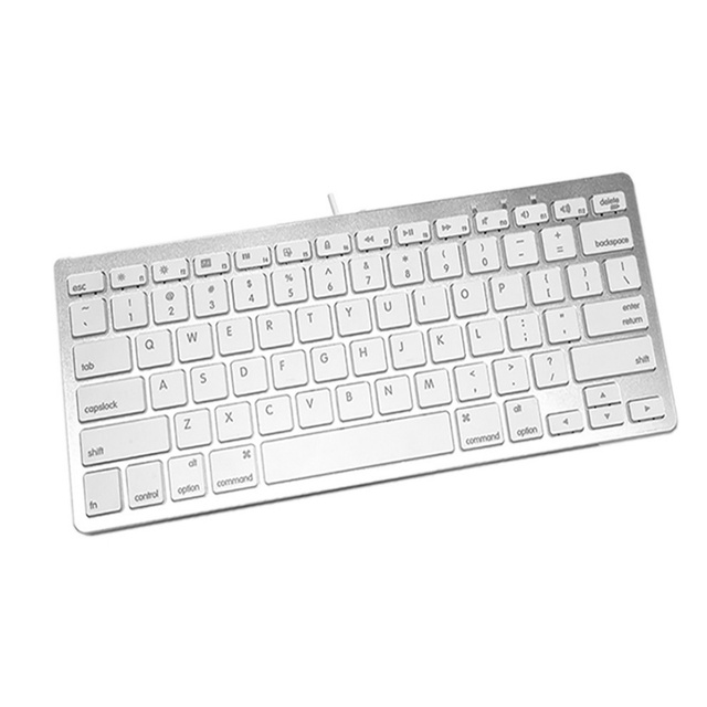 Ergonomic USB Plug and Play Wired Mini Keyboard for Windows/Mac Portable 78 Keys Wired Keyboard Compatible with Laptop/Desktop