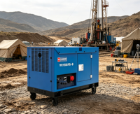 Générateur diesel silencieux 20 kVA, puissance nominale 15 kW, groupe électrogène portable bicylindre en V pour usage domestique, AVR, grand réservoir de 26 L, 230 V 400 V CC