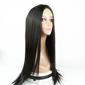 Perruque Coolhair <span class=keywords><strong>Addams</strong></span> Family, Mère d'<span class=keywords><strong>Addams</strong></span>, noire, petite, avec une ligne de cheveux naturelle, fibre haute température, longue et droite, perruque de cosplay - Product Image 3