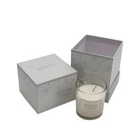 Boîte à bougies avec insert en mousse multi-compartiments, base en papier recouvert, imprimé floral dégradé, ensemble de parfums pour les fêtes