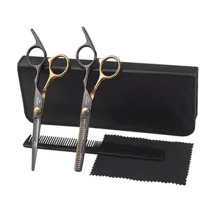 Hoye kit de corte de cabelo, tesoura profissional para salão de beleza e barbeiro