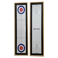 Jeu de palets en bois de table 2 en 1 populaire de vente chaude et jeu de société de curling pour le jeu d'intérieur adulte