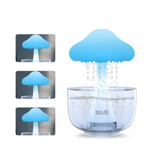 Home appliance air purifiers rain cloud humidifier 7 LED color light rain fall aroma diffuser industrial humidifier ultrasonic