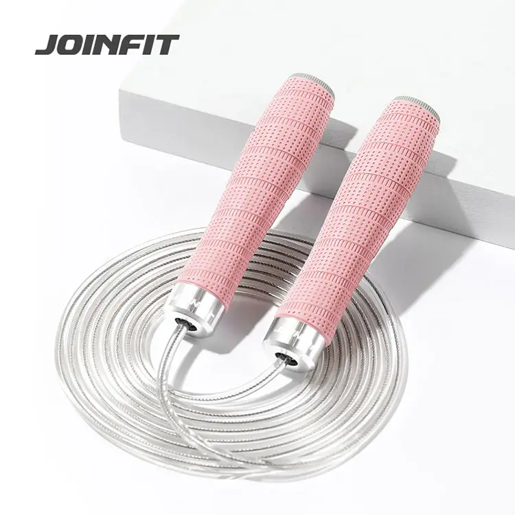 customized logo cheap exercise adjustable heavy fitness weighted skipping jump rope