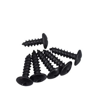 TA Oxidized Black Carbon Steel Metric Grade 4.8 Large Flat Head Self-Tapping <strong>Screws</strong> Furniture <strong>Wood</strong> <strong>Screws</strong> Wholesale M3.5/M4/M5 - Product Image 1