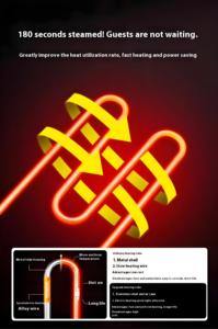 Vaporera China para Panecillos al Vapor, para Cocinar al Vapor Verduras, Mariscos, Dim Sum, Dumplings y Panecillos - Product Image 6