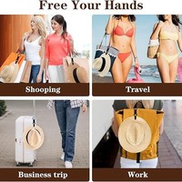 Clip de rangement multifonctionnel anti-lo pour voyage en extérieur, pour chapeau, sac à dos et sac – Clip portable pour maintenir le chapeau sur sac à dos et valise