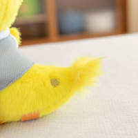 Peluche authentique de voyage en forme de canard, super douce, petite poupée jaune en coton PP, cadeau de mariage ou d'anniversaire, 14 ans, polyester