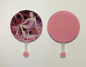 2025 Nuevo diseño K-pop Star Style Mini Hand Fans Personalizable Transparente PVC Plástico para conciertos - Product Image 5