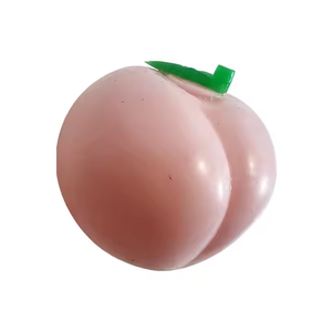 Wholesale TPR Juicy Peach Shaped <b>Toy</b> <b>Mochi</b> Fidget Promotional Gift Customizable Logo Soft Foam Ball Stress Ball - Product Image 1