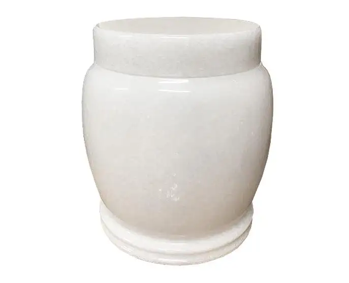 Prezzo basso di qualità garantita pietra naturale marmo cremazione urna per la vendita