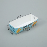Barquettes jetables en papier pour corn-dogs, boîtes d'emballage pour bâtonnets de corn-dogs au fromage, saucisses croustillantes, contenants à emporter pour snacks