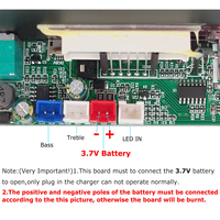 Amplifier Audio mobil Mini 10W, Bluetooth AUX/TF/USB/mikrofon fungsi 3.7V li-baterai 5V DC pengisian daya kompak portabel