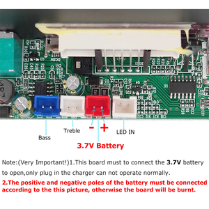 Amplifier Audio mobil Mini 10W, Bluetooth AUX/TF/USB/mikrofon fungsi 3.7V li-baterai 5V DC pengisian daya kompak portabel - Product Image 2