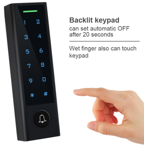Sistema de Control de Acceso Autónomo con Teclado Táctil y Lector para Exteriores, 10,000 Usuarios, Teclado Táctil ABS, Desbloqueo por Contraseña y Tarjeta EM - Product Image 5