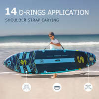 Planche de paddle gonflable large Skatinger Asiaticus 11'6"x35"x6" pour la pêche, le yoga et les loisirs