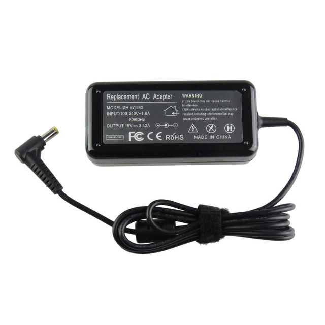 Replacement 65W 19V 3.42A 5.5*1.7mm Power Supply Laptop AC Adapter Charger for Ac-er